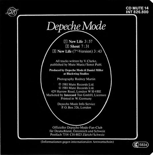 Depeche Mode : New Life (CD, Maxi, RE)