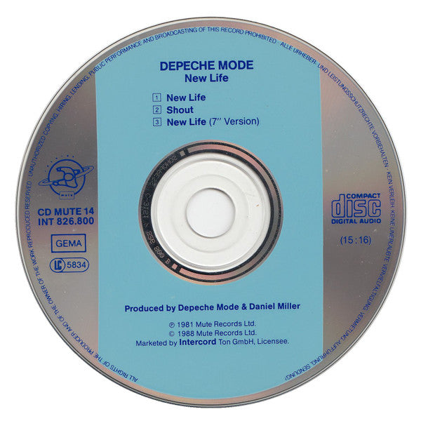 Depeche Mode : New Life (CD, Maxi, RE)