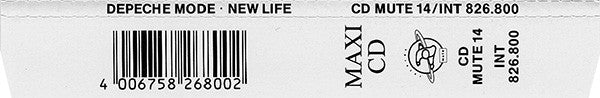 Depeche Mode : New Life (CD, Maxi, RE)