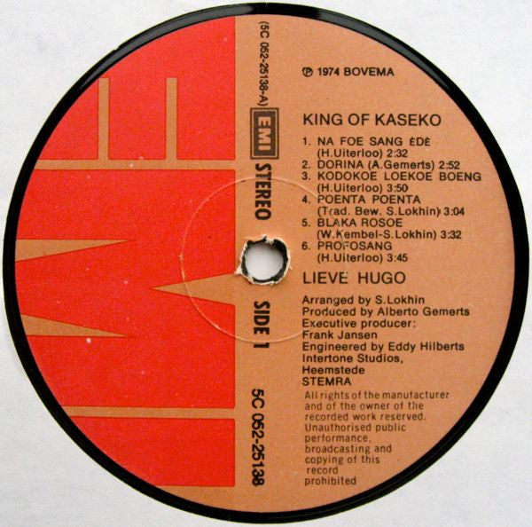 Lieve Hugo : King Of Kasèko (LP, Album)