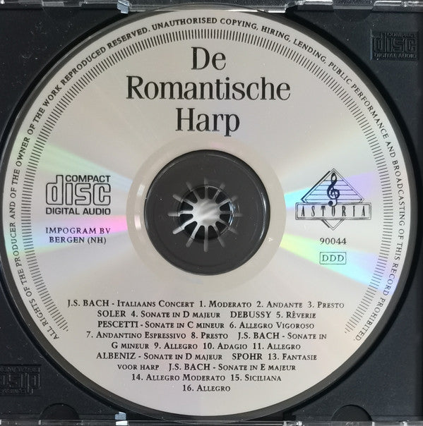 Johann Sebastian Bach, Giovanni Battista Pescetti, Claude Debussy, Mateo Albéniz, Louis Spohr, Padre Antonio Soler : De Romantische Harp (CD, Album)