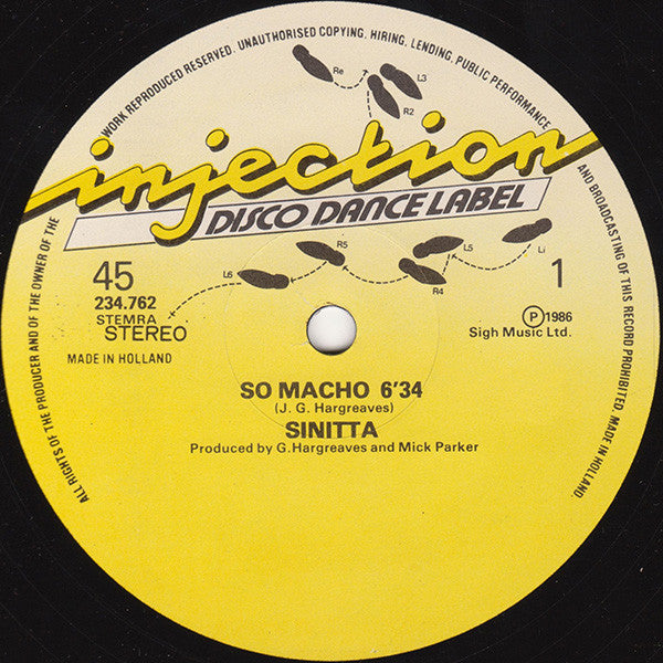 Sinitta : So Macho (12")