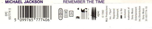 Michael Jackson : Remember The Time (CD, Maxi)