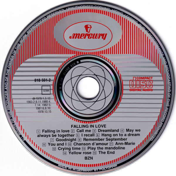 BZN : Falling In Love (CD, Comp)