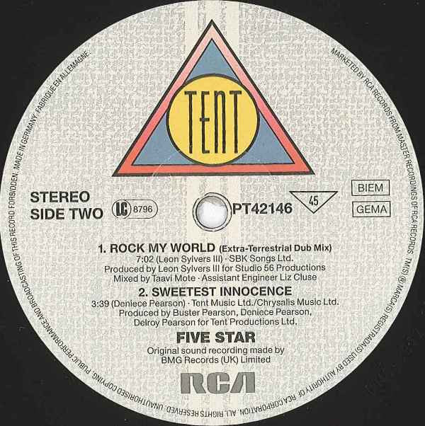 Five Star : Rock My World (12")