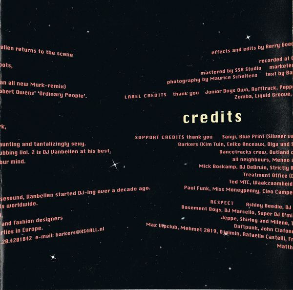 DJ Van Bellen : Nightclubbing Vol. 2 (CD, Comp, Mixed)