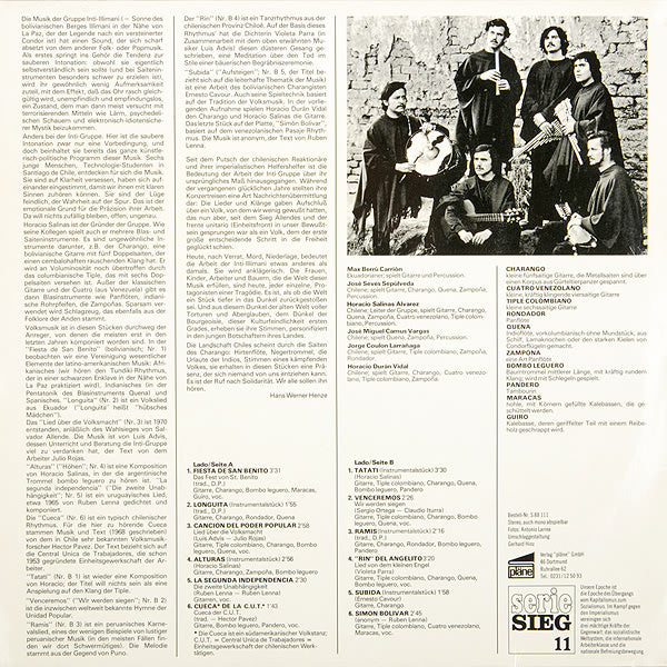 Inti Illimani : Viva Chile! (LP, Album)