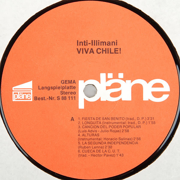 Inti Illimani : Viva Chile! (LP, Album)
