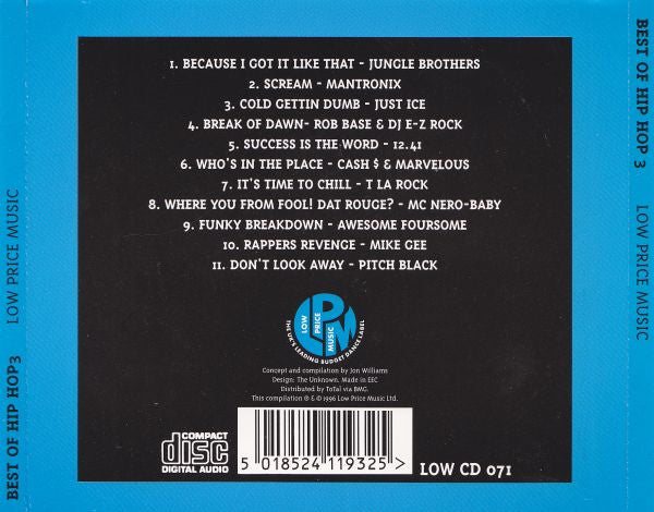 Various : Best Of Hip Hop (Volume Three) (CD, Comp)