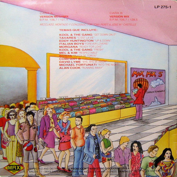Toni Peret & José Mª Castells : Max Mix 5 (2ª Parte) (LP, Comp, Mixed)
