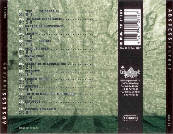 Abscess : Journey (CD, Album, Jew)