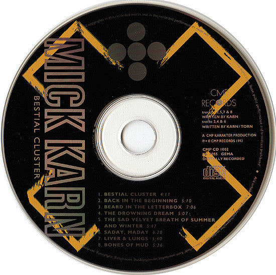 Mick Karn : Bestial Cluster (CD, Album)