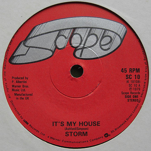 Storm (43) : It's My House (7", Single)
