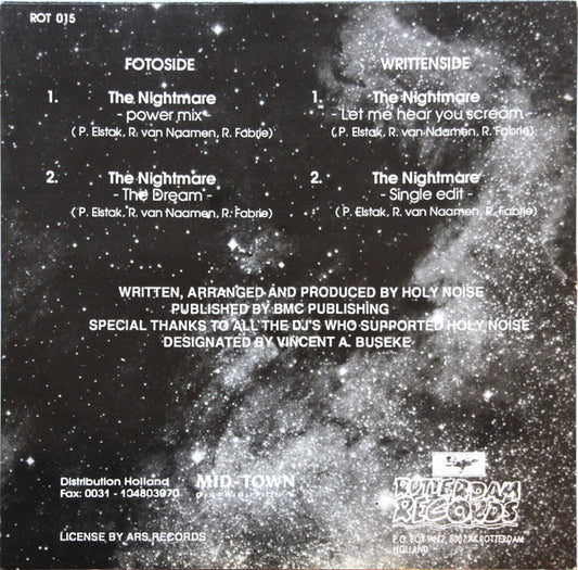 Holy Noise : The Nightmare (The Final Remixes) (12")