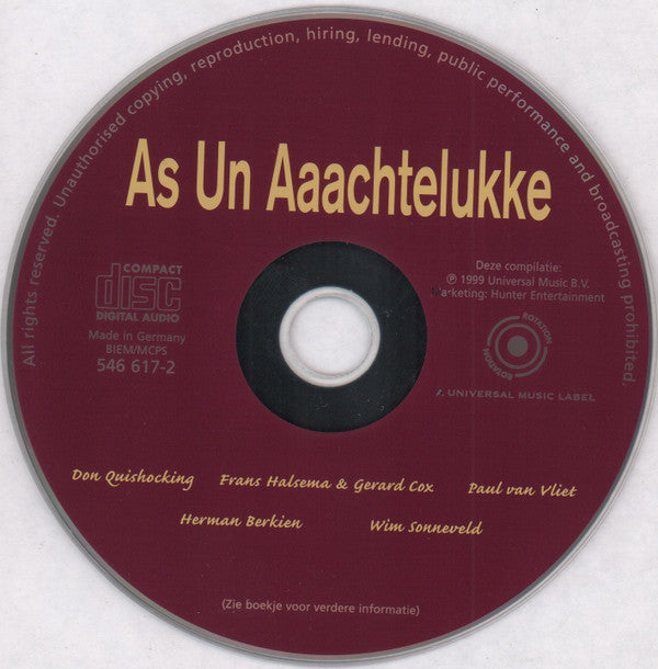 Various : As Un Aaachtelukke (CD, Comp)