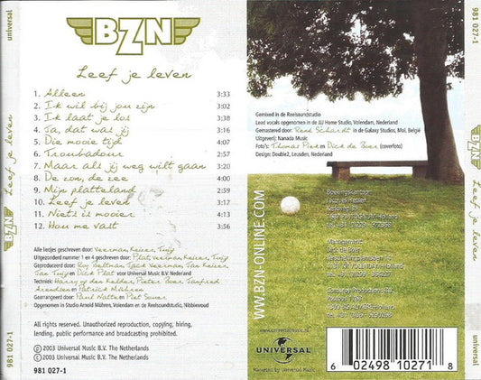 BZN : Leef Je Leven (CD, Album)