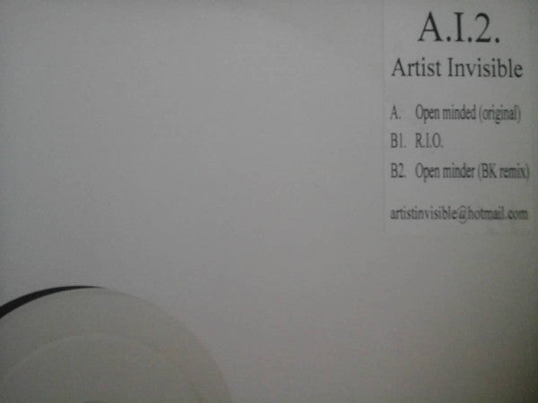 Artist Invisible : Open Minded (12", W/Lbl)