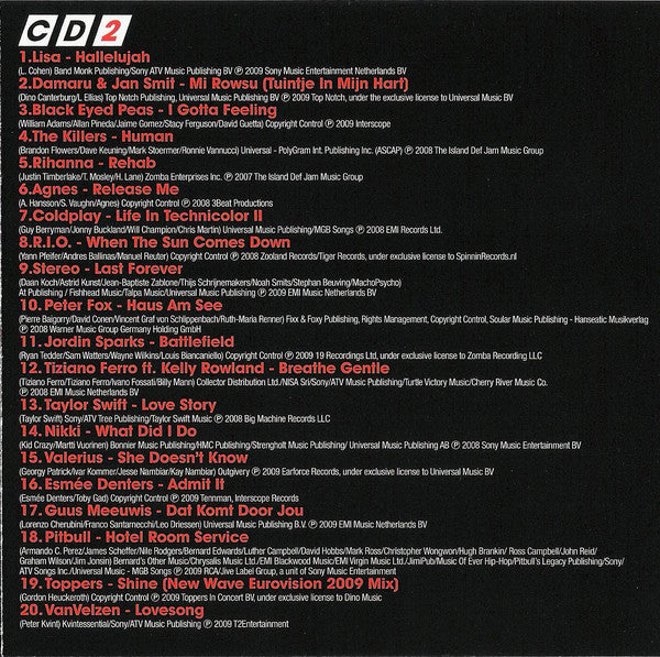 Various : Het Beste Uit De Top 40 2009 (2xCD, Comp)