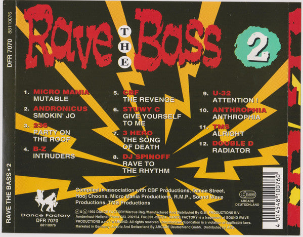 Various : Rave The Bass 2 (CD, Comp)