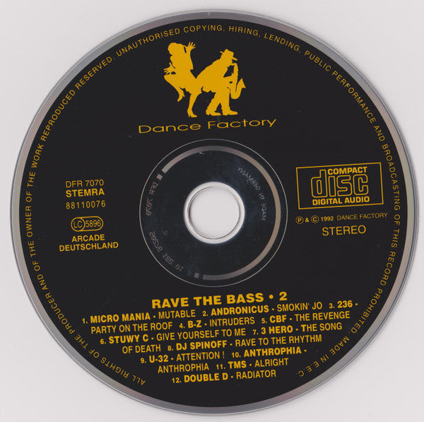 Various : Rave The Bass 2 (CD, Comp)