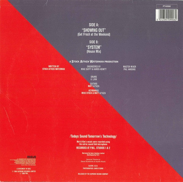 Mel & Kim : Showing Out (12", Maxi)
