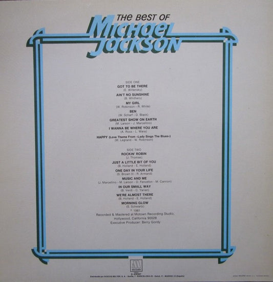 Michael Jackson : The Best Of Michael Jackson (LP, Comp, RE)