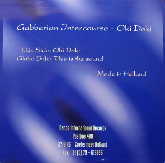 Gabberian Intercourse : Oki-Doki (12")