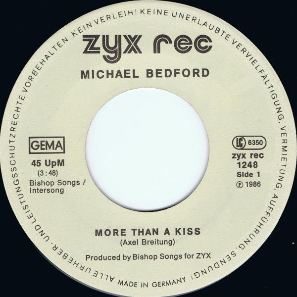 Michael Bedford : More Than A Kiss (7", Single)
