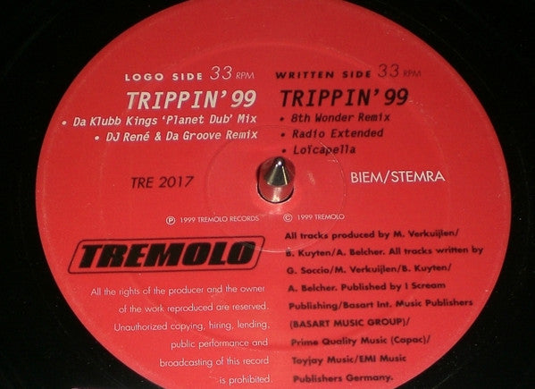 Da Rubba Cru : Trippin' 99 (12")