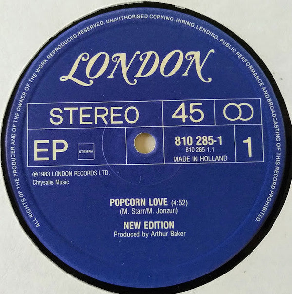 New Edition : Popcorn Love (12", EP)