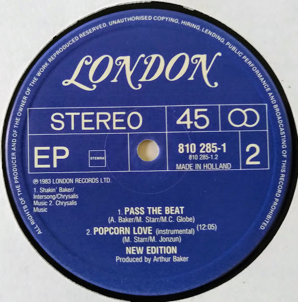 New Edition : Popcorn Love (12", EP)