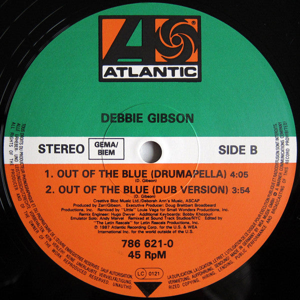 Debbie Gibson : Out Of The Blue (12")
