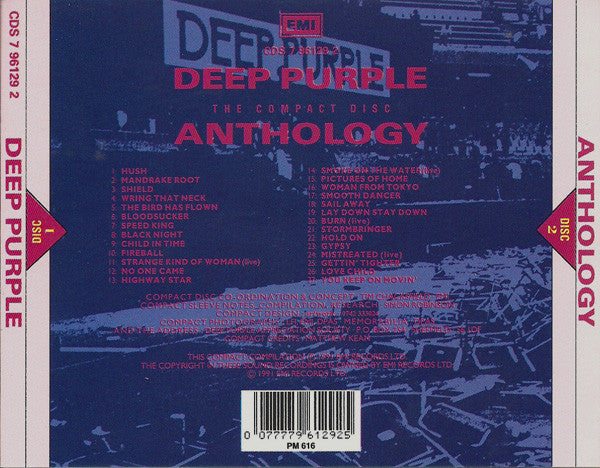 Deep Purple : The Compact Disc Anthology (2xCD, Comp)