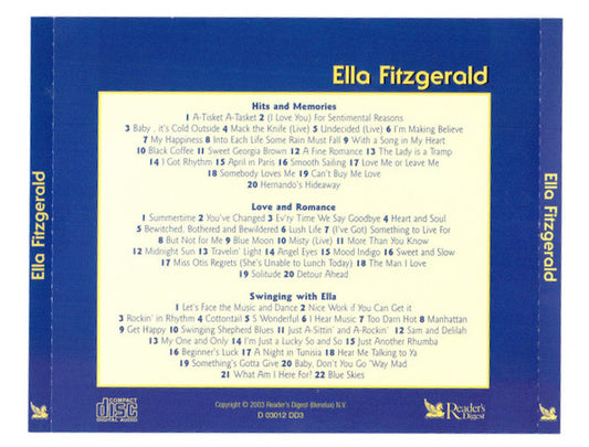 Ella Fitzgerald : Legends Of Jazz (3xCD, Comp)