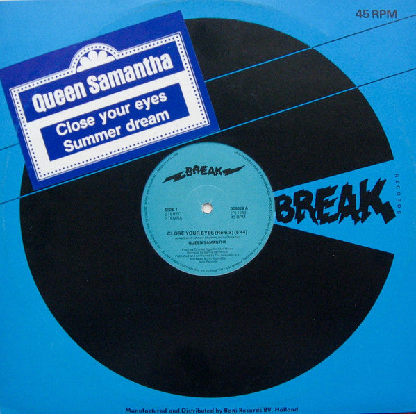 Queen Samantha : Close Your Eyes / Summer Dream (12")