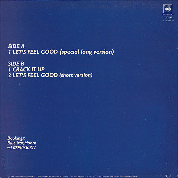 The Chaplin Band : Let's Feel Good (Special Long Version) (12", Maxi)