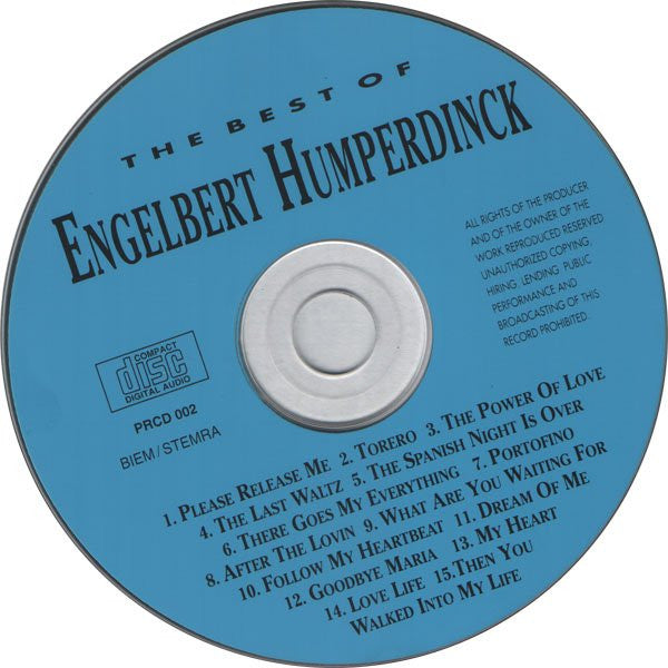 Engelbert Humperdinck : The Best Of Engelbert Humperdinck (CD, Album, RE)