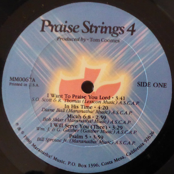 Praise Strings : Praise Strings 4 (LP)