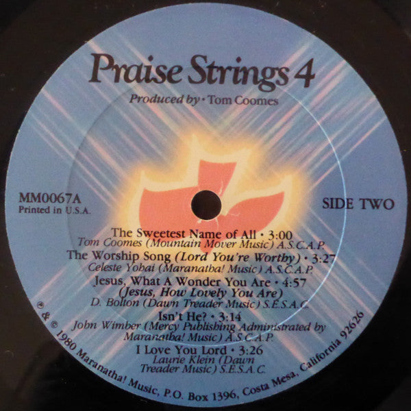 Praise Strings : Praise Strings 4 (LP)