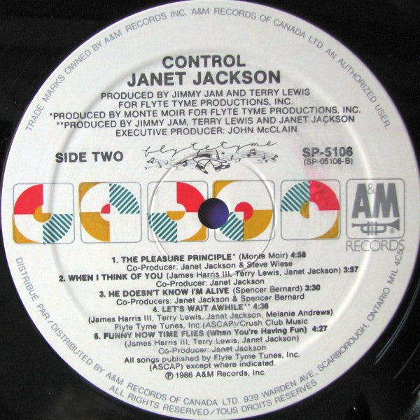 Janet Jackson : Control (LP, Album)