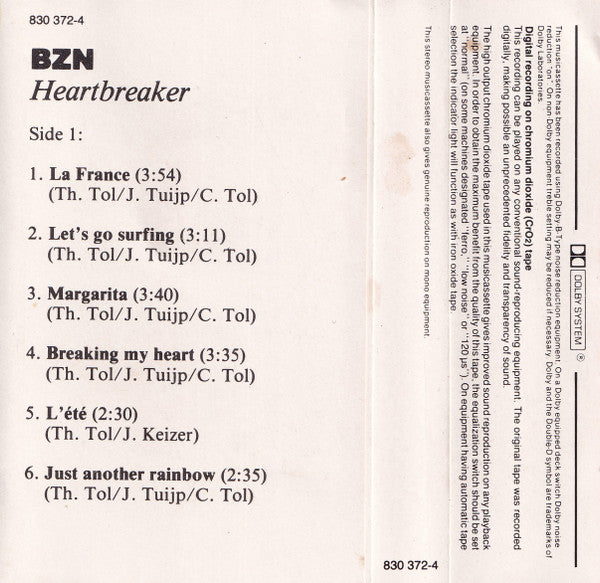 BZN : Heartbreaker (Cass, Album, Dol)