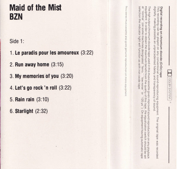 BZN : Maid Of The Mist (Cass, Album)