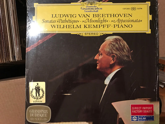 Ludwig van Beethoven – Wilhelm Kempff : Sonaten - Pathétique · Mondschein - Moonlight · Appassionata (LP, RP)