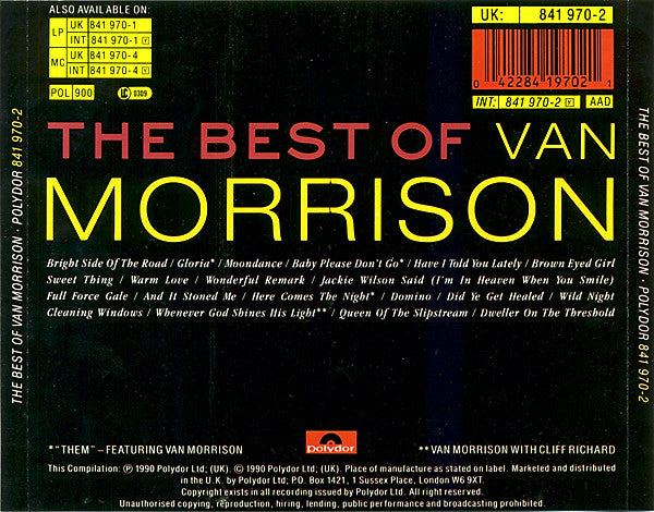 Van Morrison : The Best Of Van Morrison (CD, Comp, RE)