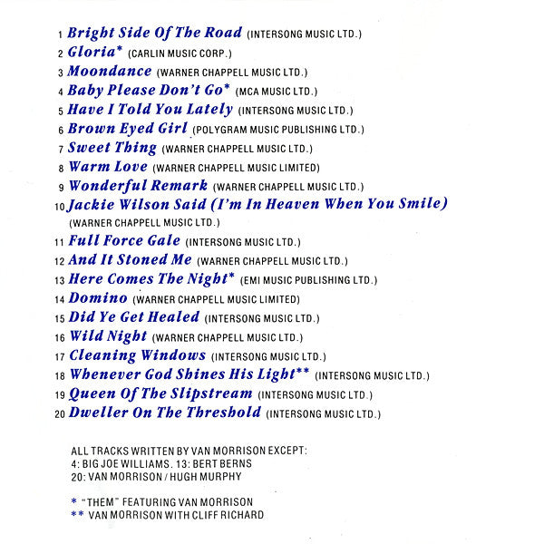 Van Morrison : The Best Of Van Morrison (CD, Comp, RE)