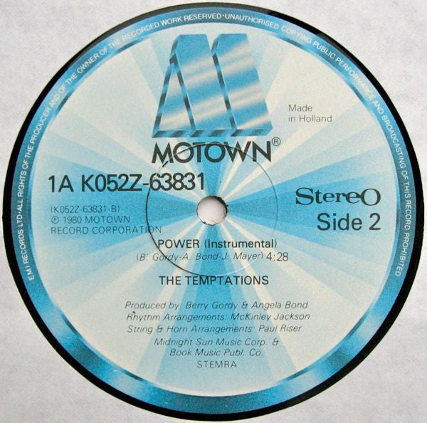The Temptations : Power (12", Maxi)