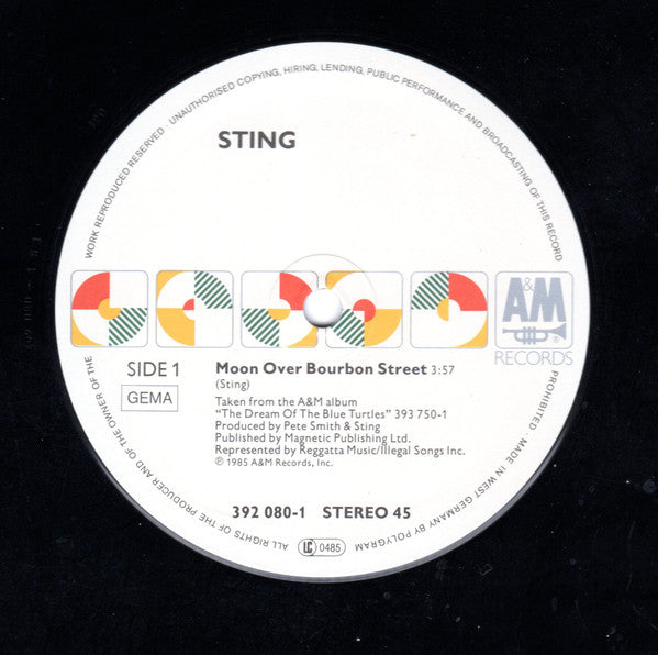 Sting : Moon Over Bourbon Street (12", Maxi)