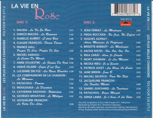 Various : La Vie En Rose - Les Plus Belles Chansons (2xCD, Comp)