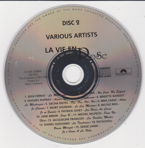 Various : La Vie En Rose - Les Plus Belles Chansons (2xCD, Comp)