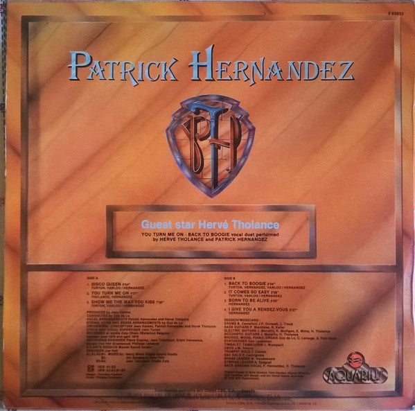 Patrick Hernandez : Born To Be Alive = Nacido Para Vivir (LP, Album)